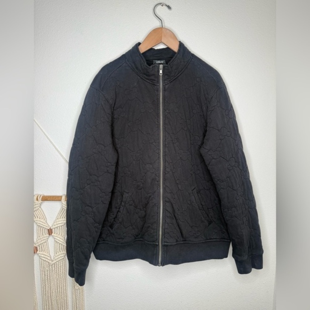 Torrid Disney Mickey Mouse  Black Quilted Bomber Jacket